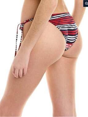 NWT: Melissa Odabash Cali Bikini Bottom in Midnight Blue size 6